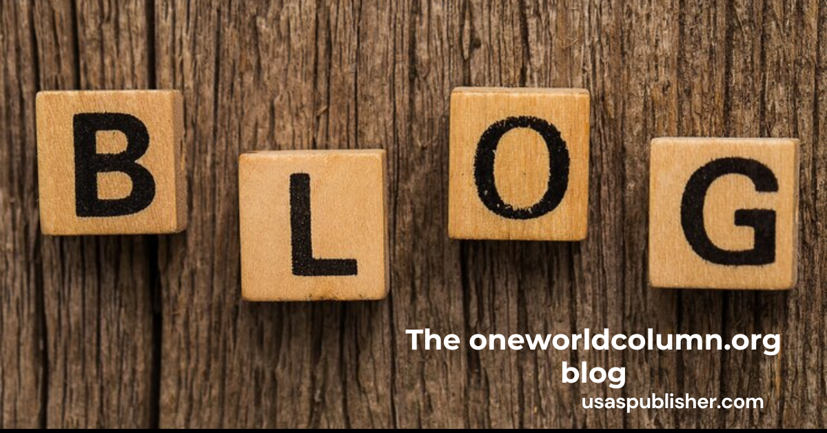 The oneworldcolumn.org blog